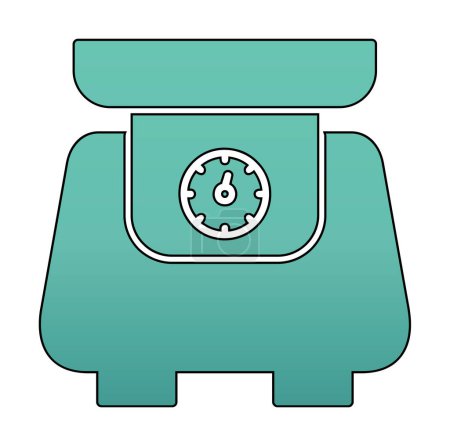 Illustration for Scale flat icon, vector illustration - Royalty Free Image