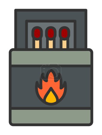 Illustration for Flat  Matches icon vector illustration - Royalty Free Image