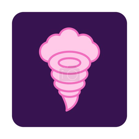 Illustration for Tornado icon, simple vector illustration - Royalty Free Image