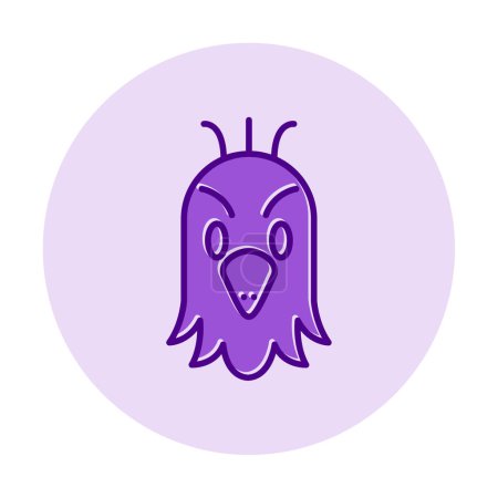 Téléchargez les illustrations : Élégant perroquet tête logo vecteur illustration - en licence libre de droit