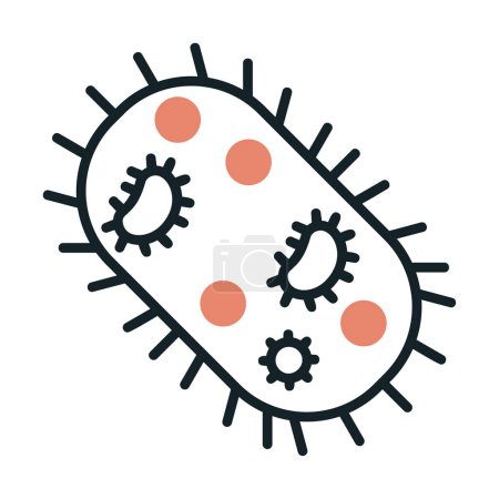 Photo for Flat Microorganism icon vector illustration design - Royalty Free Image