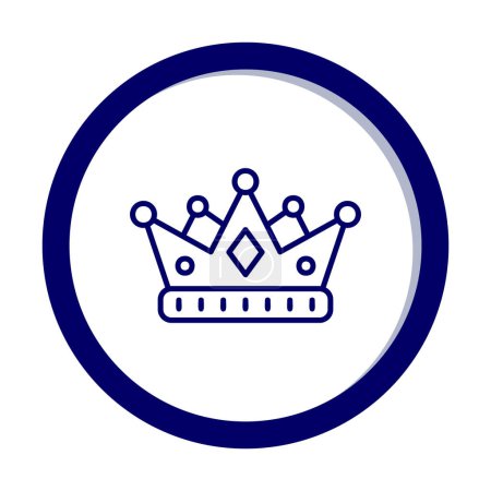 Illustration for Crown vector illustration  icon  design. - Royalty Free Image