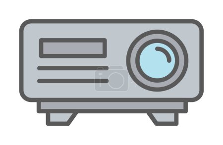 Photo for Projector web icon vector illustration design - Royalty Free Image