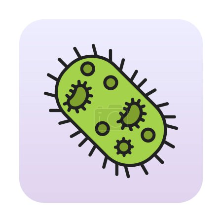 Illustration for Flat Microorganism icon vector illustration design - Royalty Free Image