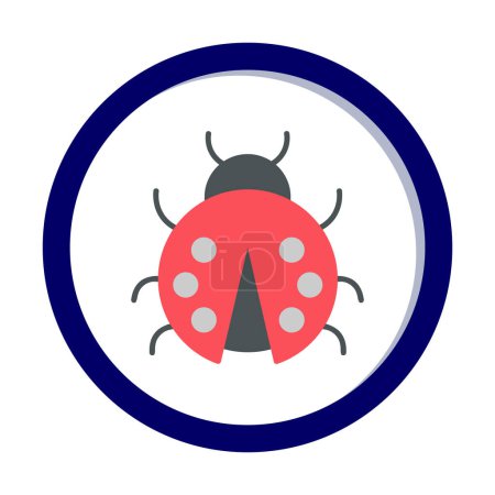 Illustration for Simple graphic flat Ladybug  vector illustration - Royalty Free Image