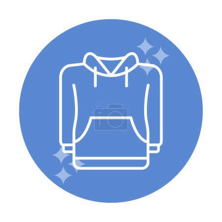 Illustration for Simple hoodie icon, vector illustration - Royalty Free Image