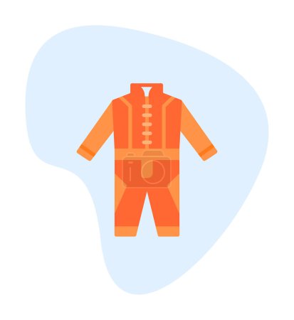 Illustration for Race Suit web icon, vector illustration - Royalty Free Image