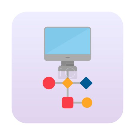 Illustration for Workflow icon design, vector illustration - Royalty Free Image