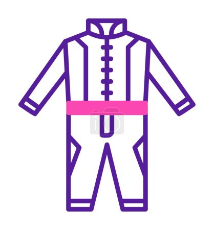 Ilustración de Race Suit icono web, ilustración vectorial - Imagen libre de derechos