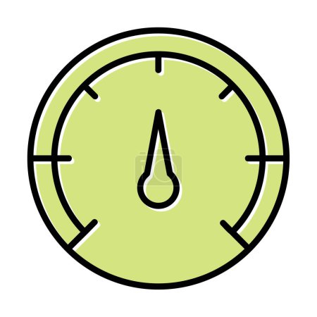 Illustration for Speedometer. web icon simple design - Royalty Free Image