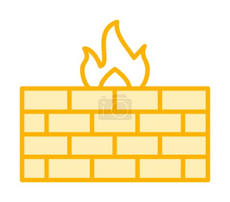 Téléchargez les illustrations : Illustration vectorielle de l'icône cheminée - en licence libre de droit