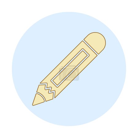 Illustration for Flat pencil. web icon simple illustration - Royalty Free Image