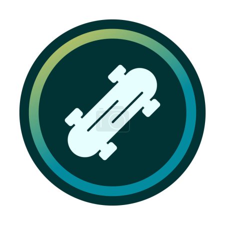 Photo for Simple skateboard icon, vector illustration - Royalty Free Image