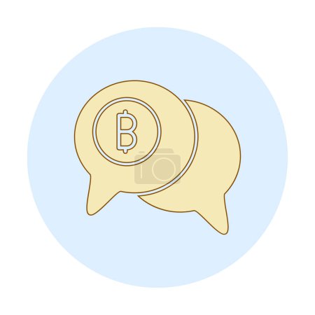 Ilustración de Chatear con dólar símbolo icono vector ilustración diseño - Imagen libre de derechos