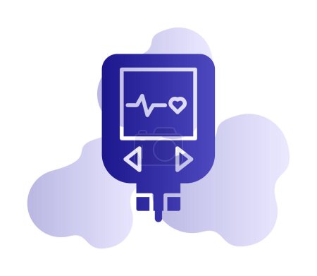 Illustration for Flat simple Glucometer icon  vector illustration - Royalty Free Image