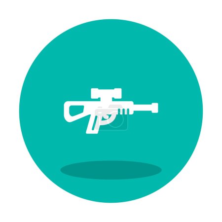 Ilustración de Pistola de francotirador icono vector ilustración - Imagen libre de derechos