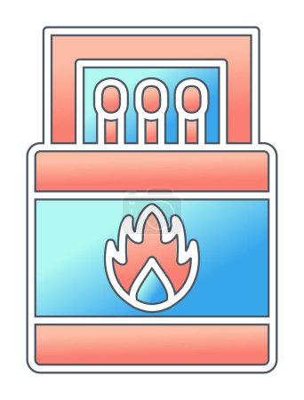 Illustration for Simple flat  Matches icon vector illustration - Royalty Free Image