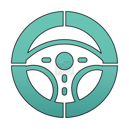 Ilustración de Icono del volante vector ilustración diseño - Imagen libre de derechos