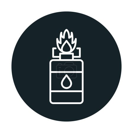 Illustration for Flat Camping Gas  icon vector illustration - Royalty Free Image