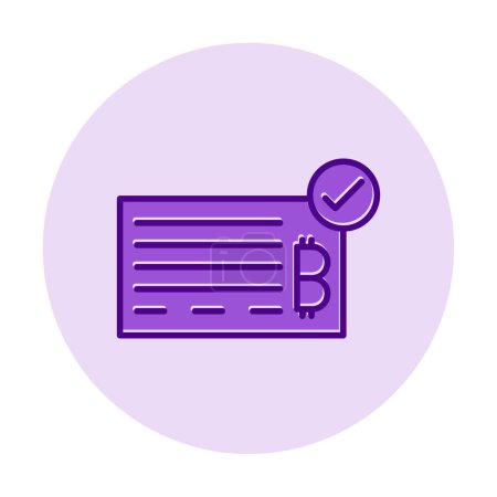 Illustration for Bank Check web icon, vector illustration - Royalty Free Image