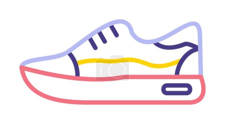 Téléchargez les illustrations : Illustration vectorielle de conception de chaussures de sport - en licence libre de droit
