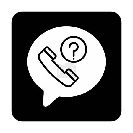 Illustration for Simple Missed call icon, vector illustration - Royalty Free Image