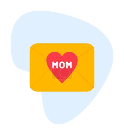 Illustration for Mail mom icon, vector illustration - Royalty Free Image