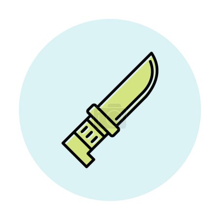 Ilustración de Cuchillo icono vector aislado sobre fondo blanco - Imagen libre de derechos