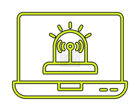 Illustration for Simple Malware icon, vector illustration - Royalty Free Image