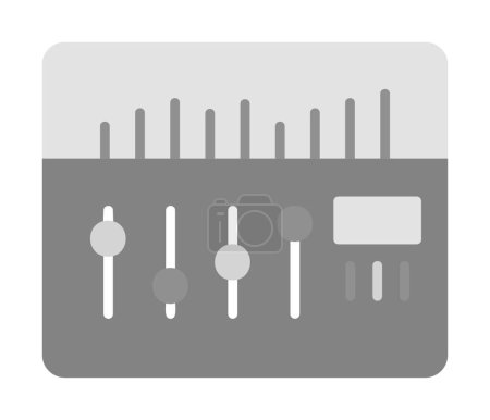 Illustration for Vector illustration of modern Sound Mixer icon - Royalty Free Image