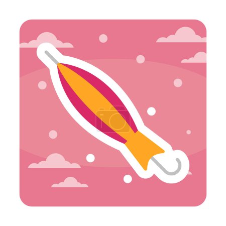 Illustration for Closed Umbrella web icon, vector illustration - Royalty Free Image