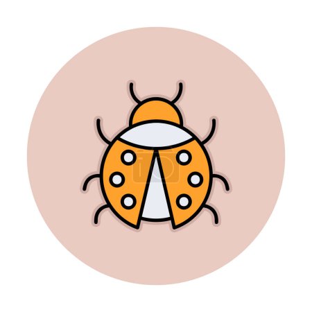 Illustration for Simple graphic flat Ladybug  vector illustration - Royalty Free Image
