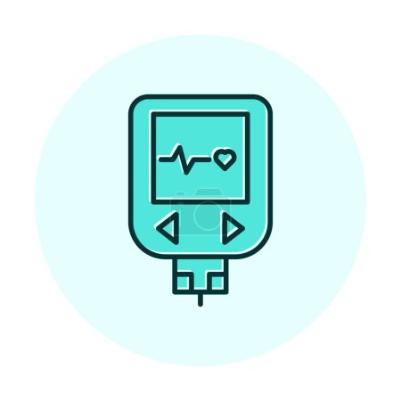 flat simple Glucometer icon  vector illustration