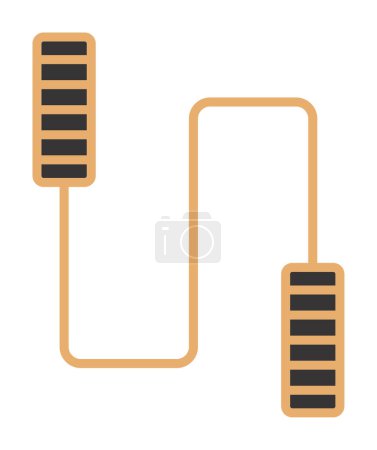 Illustration for Skipping rope sport icon. Vector illustration - Royalty Free Image