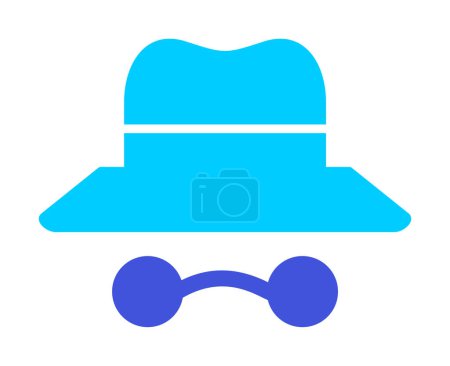 Illustration for Simple Incognito icon, vector illustration - Royalty Free Image