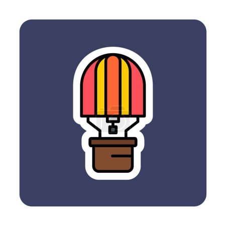 Illustration for Simple Hot Air Balloon icon, vector illustration - Royalty Free Image