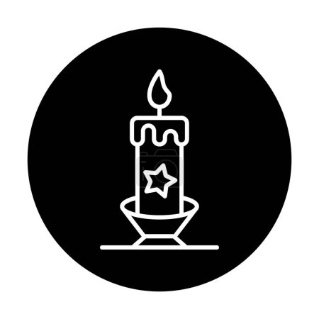 Illustration for Candle web icon, vector illustration - Royalty Free Image