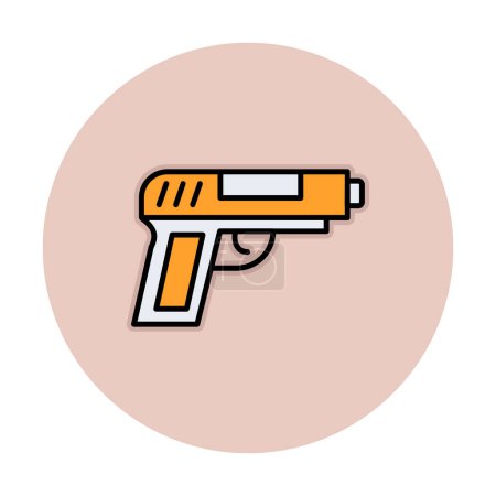Illustration for Gun icon vector illustration - Royalty Free Image