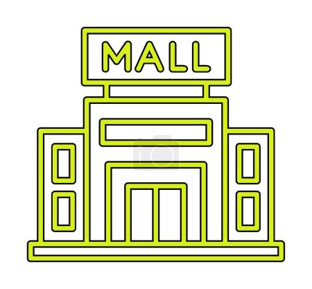 Photo for Shopping Mall web icon, vector illustration - Royalty Free Image