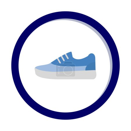 Illustration for Sneaker icon vector illustration - Royalty Free Image