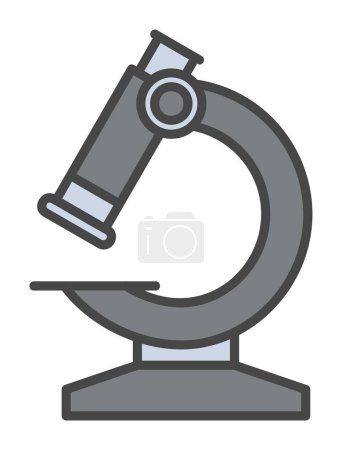 Illustration for Simple microscope vector icon illustration - Royalty Free Image
