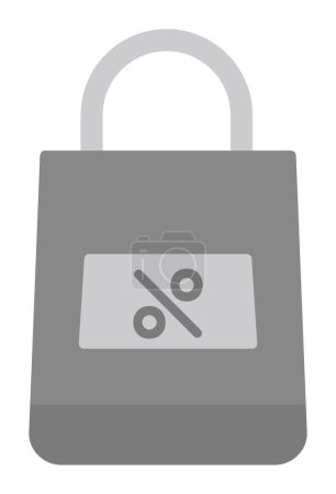 Photo for Shopping bag icon, vector illustration simple design - Royalty Free Image