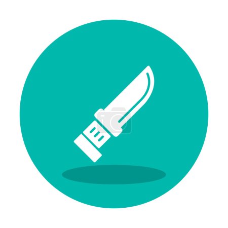 Illustration for Knife icon vector isolated on white background - Royalty Free Image