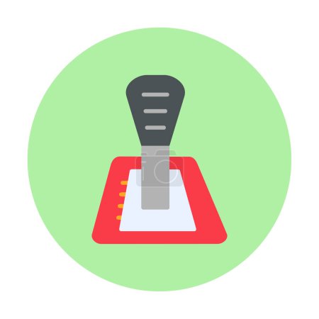 Car gearbox web icon, vector illustration