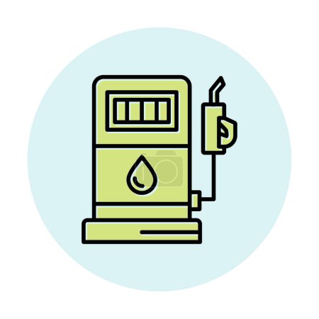 Ilustración de Refuel plano icono vector ilustración - Imagen libre de derechos