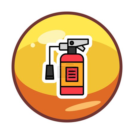 Illustration for Vector illustration of fire extinguisher icon - Royalty Free Image