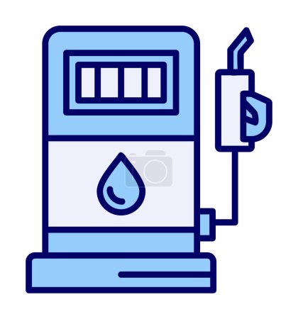 Illustration for Flat Refuel icon vector illustration - Royalty Free Image