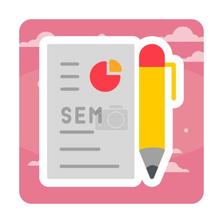 Illustration for Simple Data Analytics icon, vector illustration - Royalty Free Image