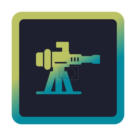 Ilustración de Máquina pistola icono vector ilustración - Imagen libre de derechos