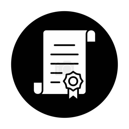 Ilustración de Certificado vector icono ilustración simple moderna - Imagen libre de derechos
